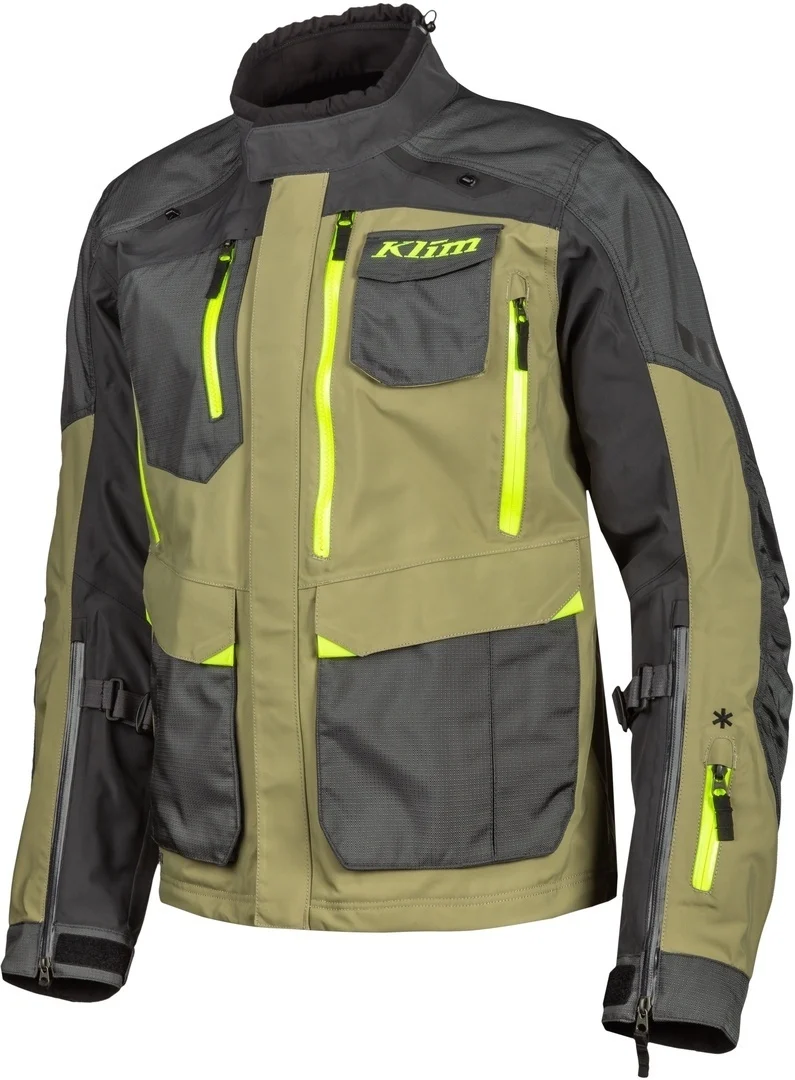 Klim Carlsbad Gore-Tex Motorcycle Textile Jacket  grey/green