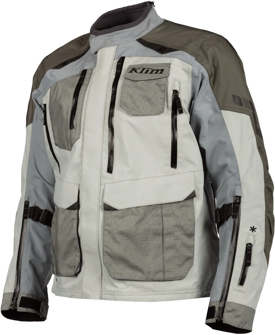Klim Carlsbad Gore-Tex Motorcycle Textile Jacket  light grey