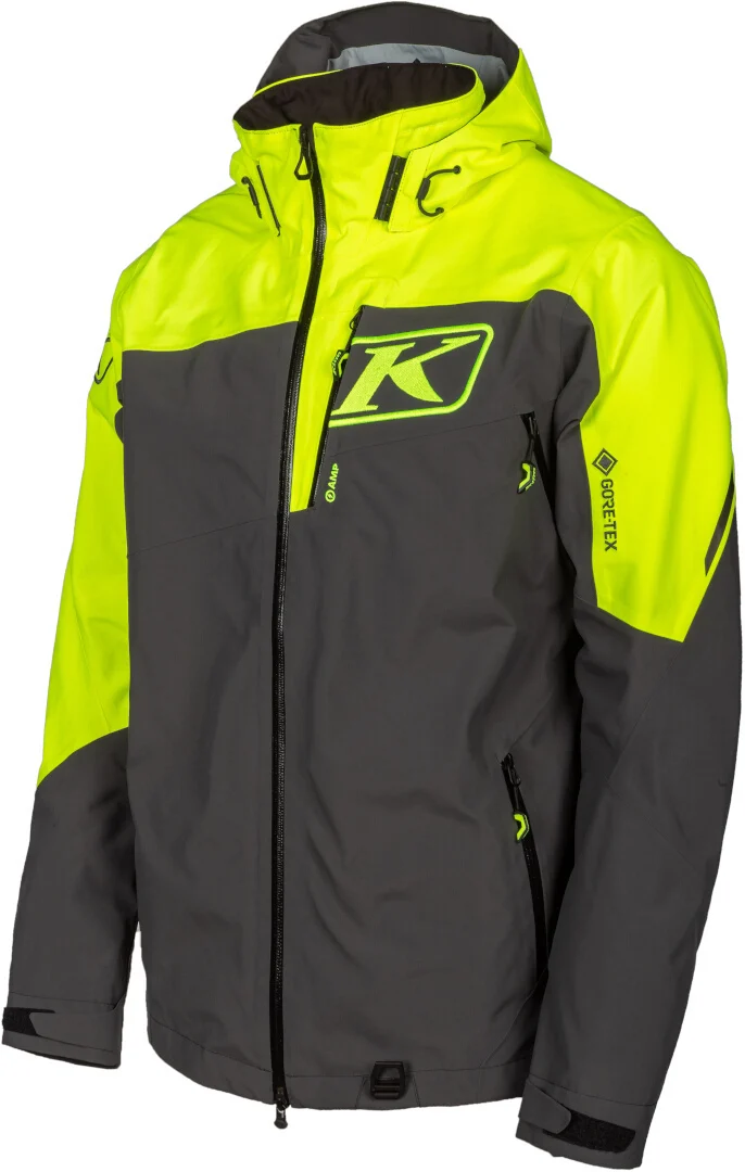 Klim Storm 2022 Snowmobile Jacket  dark grey/black/neon yellow