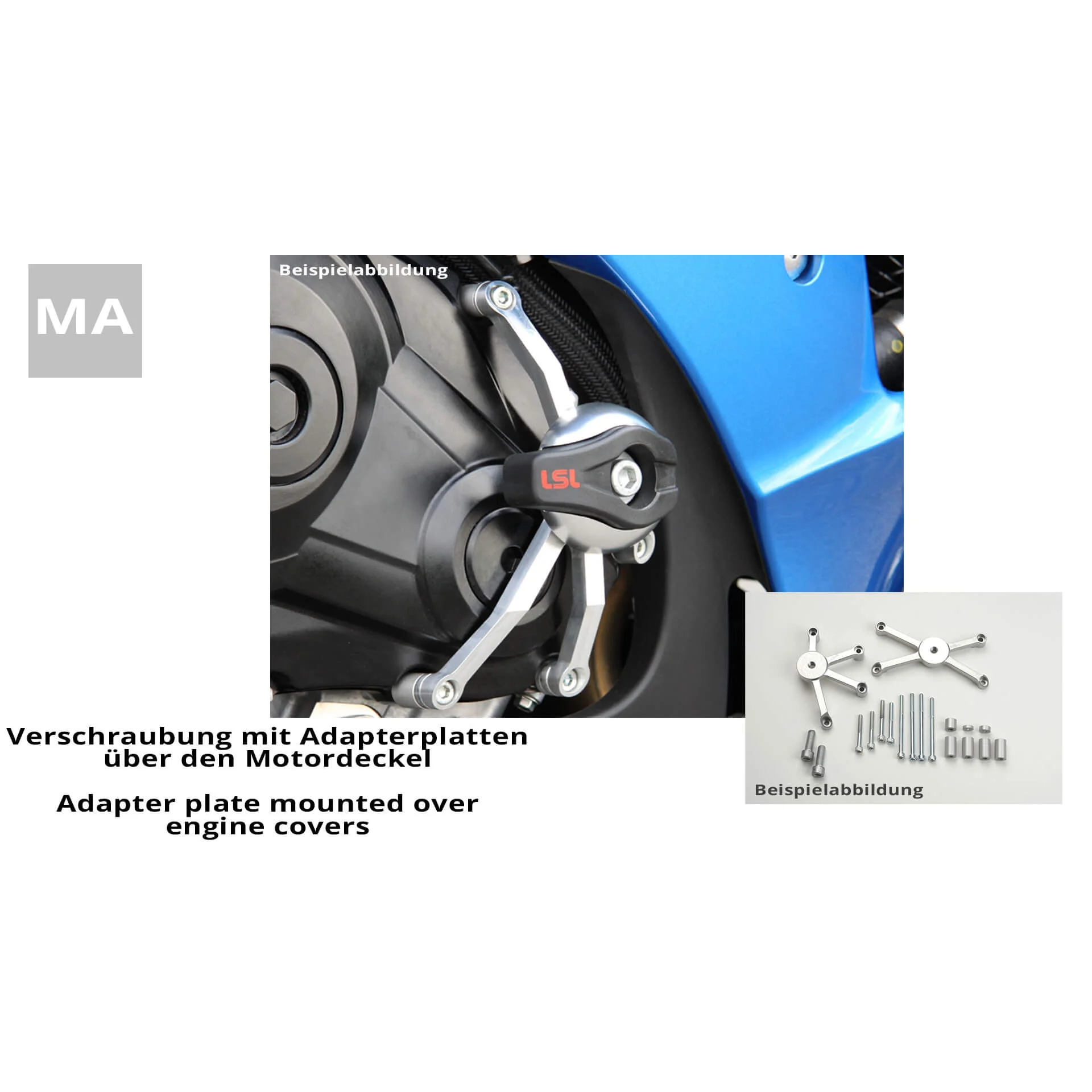 LSL Crash Pad® RSV 1000/Tuono, 06- mounting kit