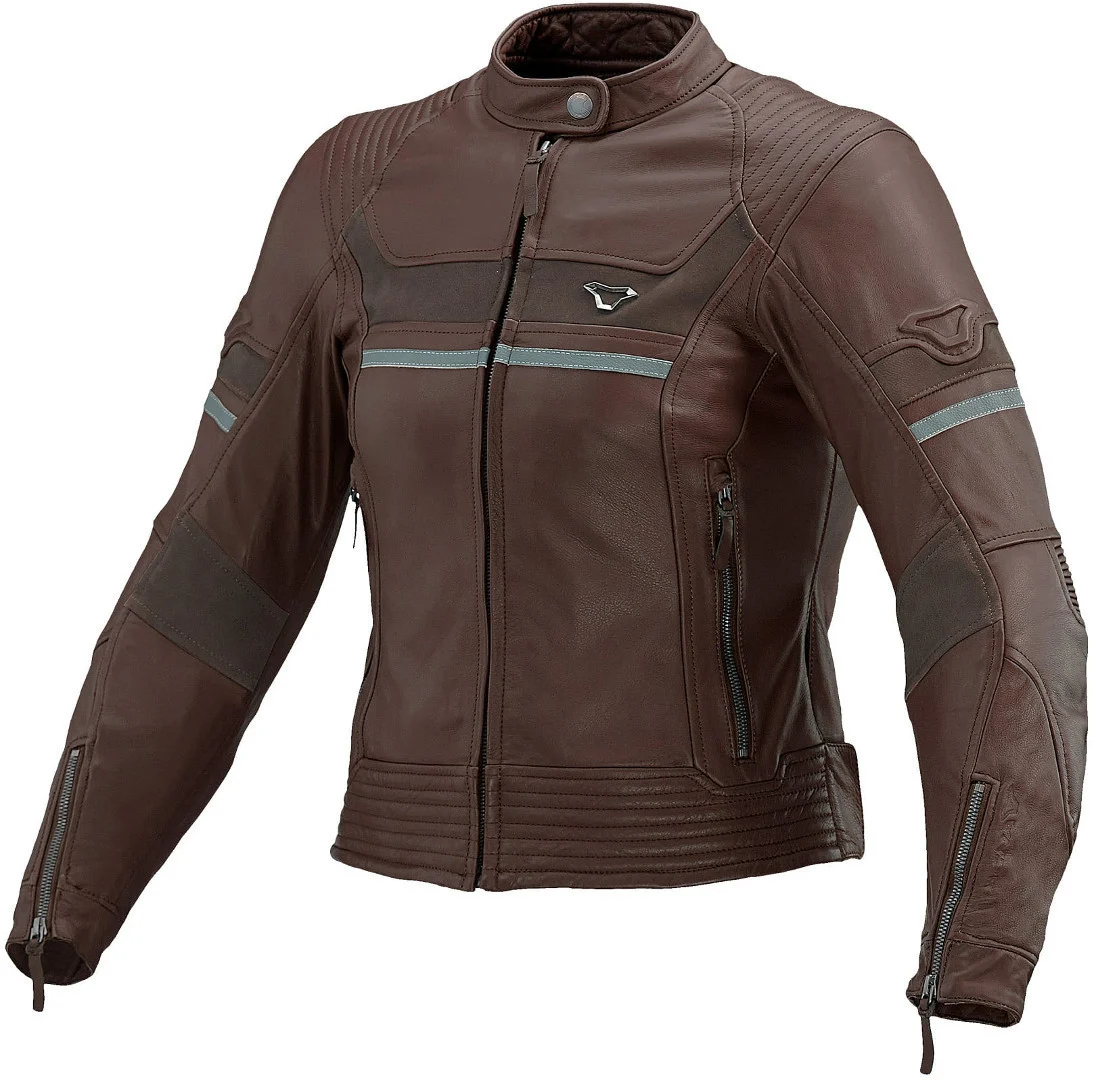 Macna Daisy Ladies Motorcycle Leather Jacket  brown