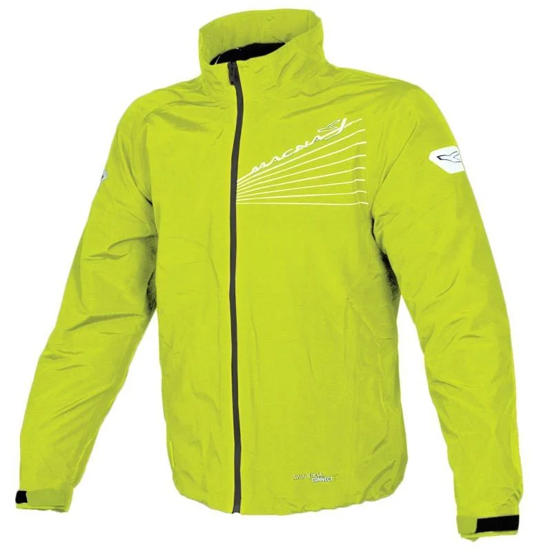 Macna Flight Motorcycle Rain Jacket  neon yellow