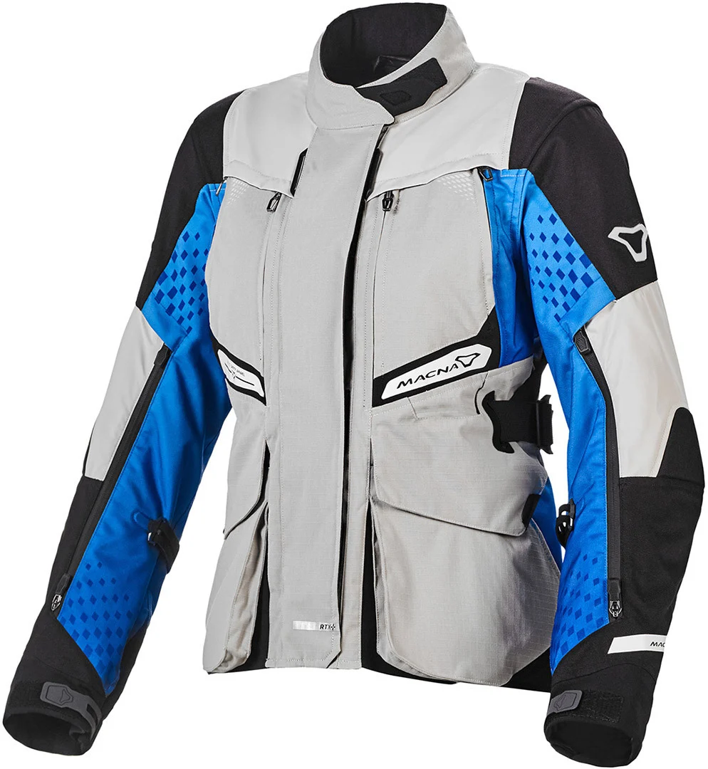 Macna Fusor Ladies Motorcycle Textile Jacket  grey/blue