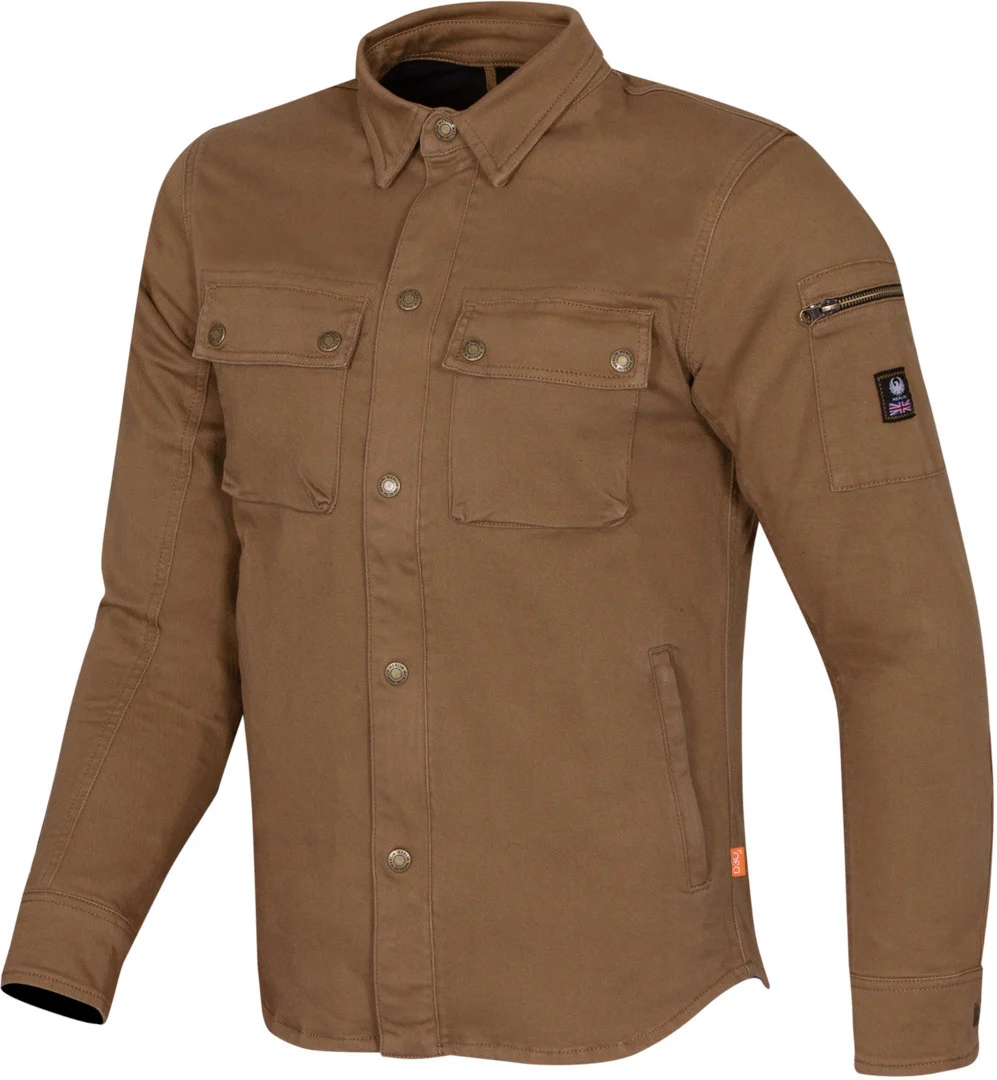 Merlin Brody D3O Single Layer Motorcycle Shirt  light brown