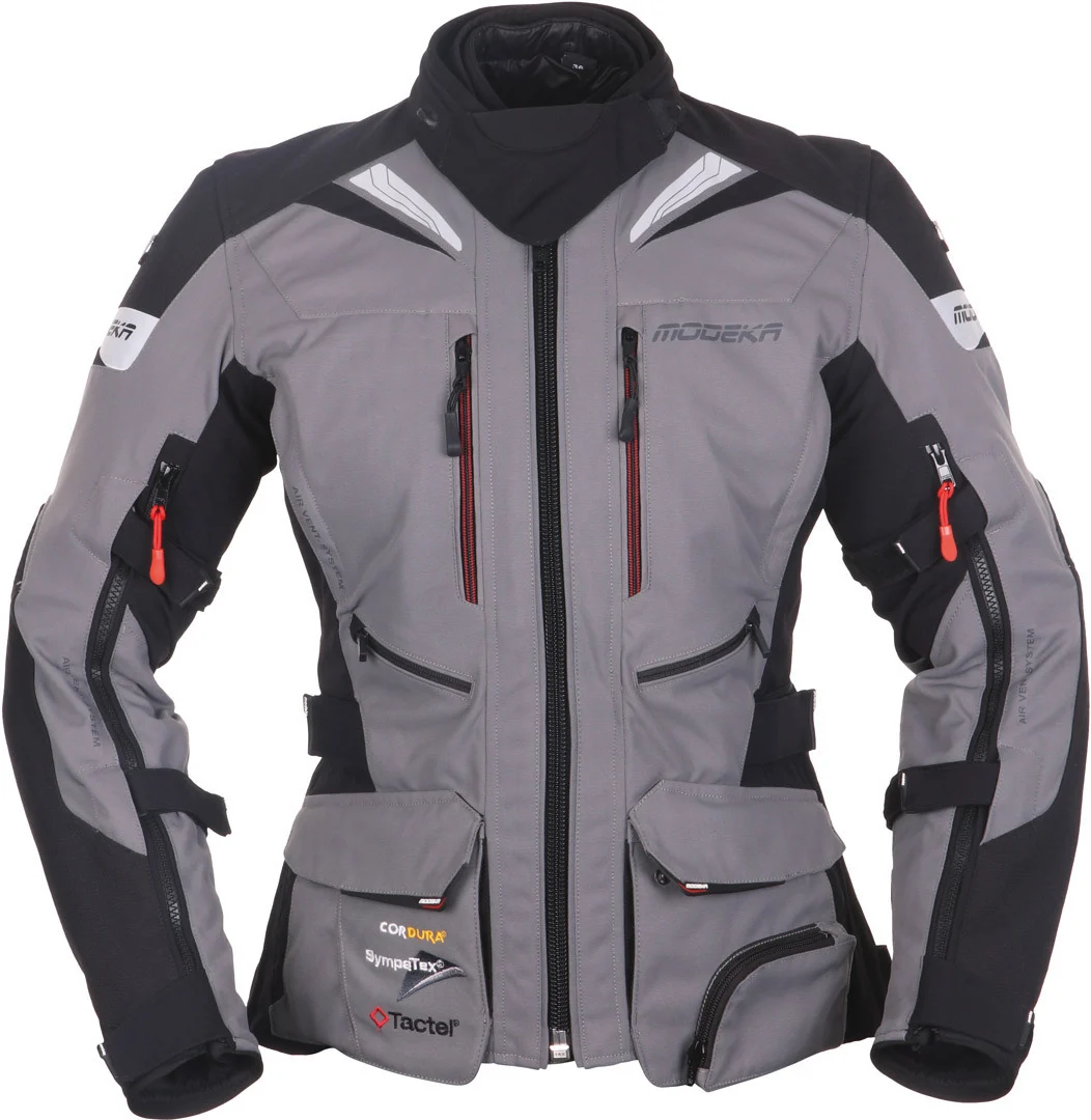 Modeka Panamericana Ladies Motorcycle Textile Jacket  grey/black