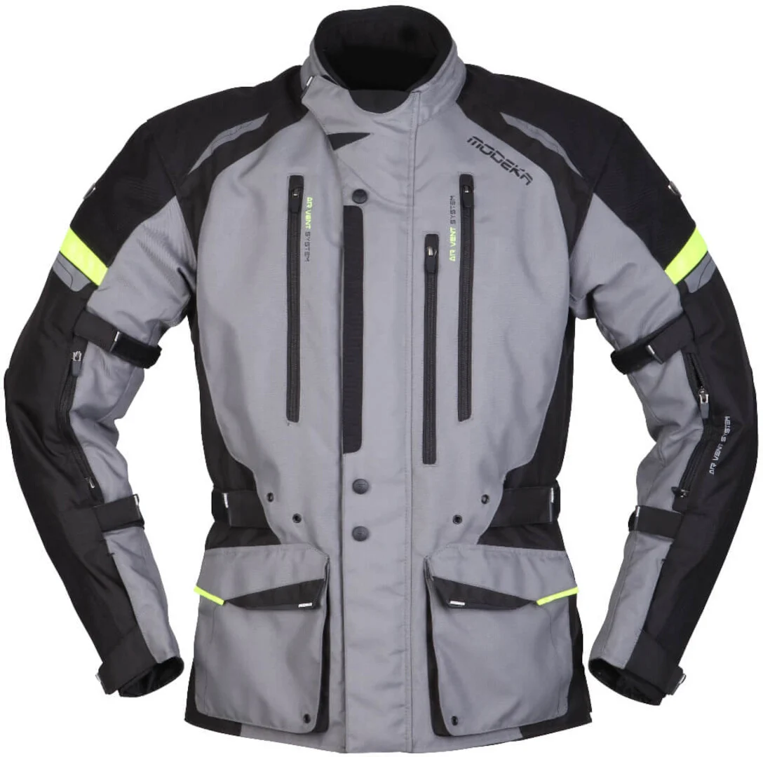 Modeka Striker II Motorcycle Textile Jacket  grey/black