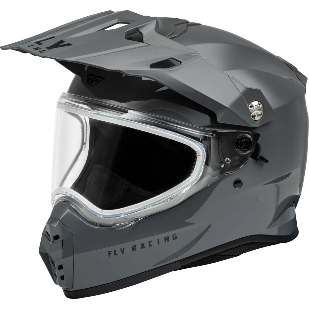 FLY RACING Trekker Cold Weather Helmet Dual Shield - Grey