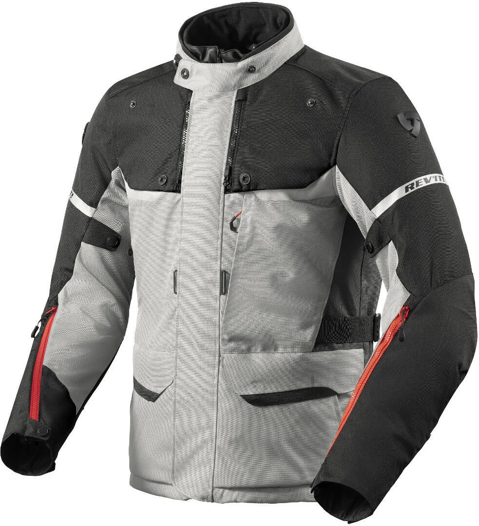 Revit Outback 4 H2O Motorcycle Textile Jacket  silver/black