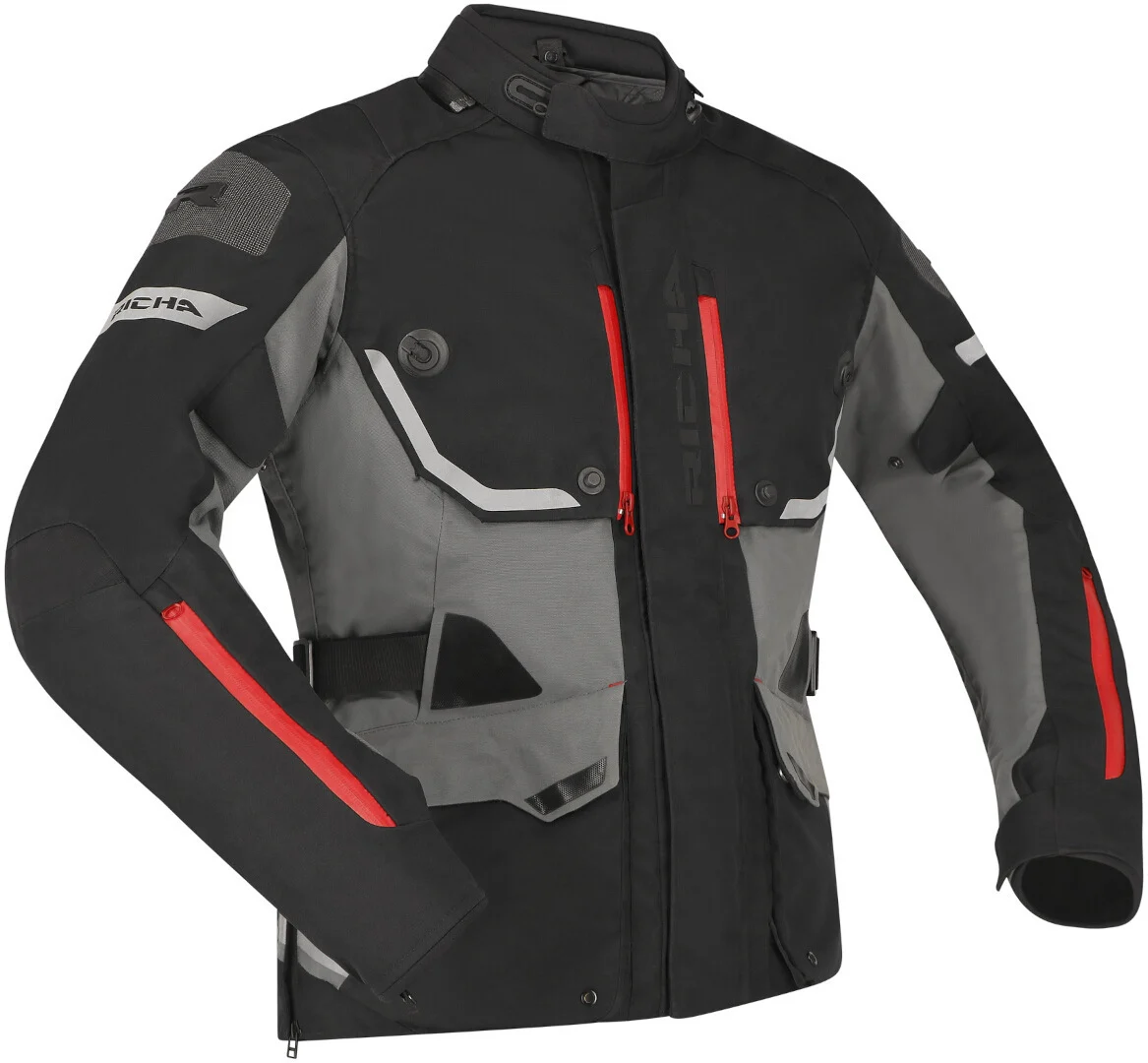 Richa Infinity 3 Pro waterproof Motorcycle Textile Jacket  black/grey/red