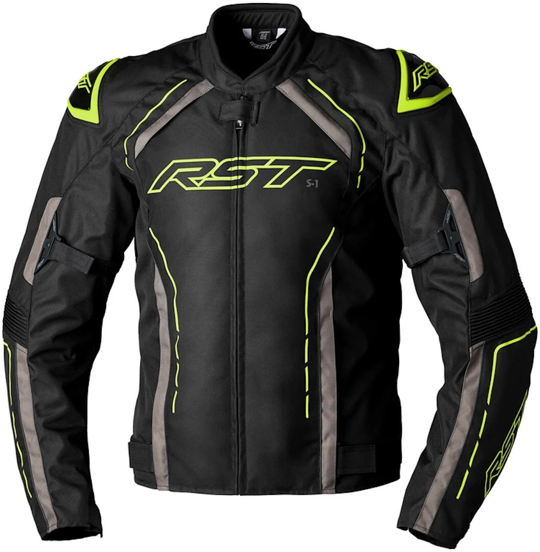 RST S-1 Motorcycle Textile Jacket  black/yellow