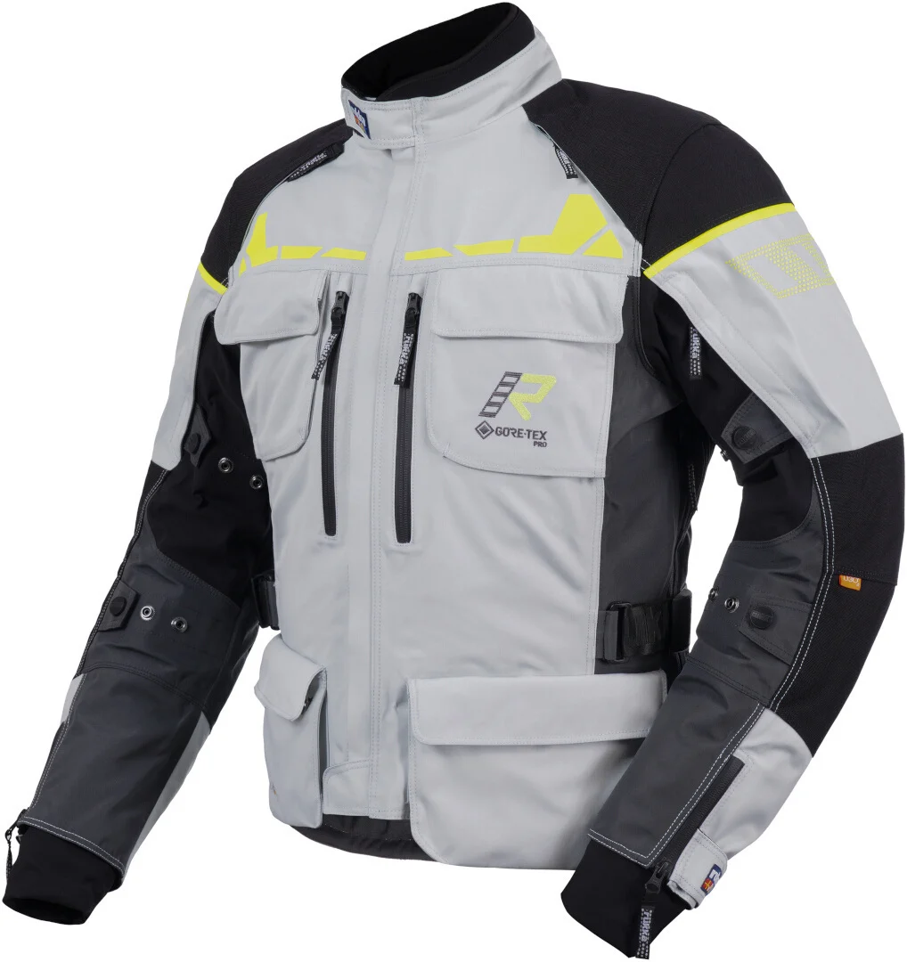 Rukka Ecuado-R Motorcycle Textile Jacket  light grey/neon