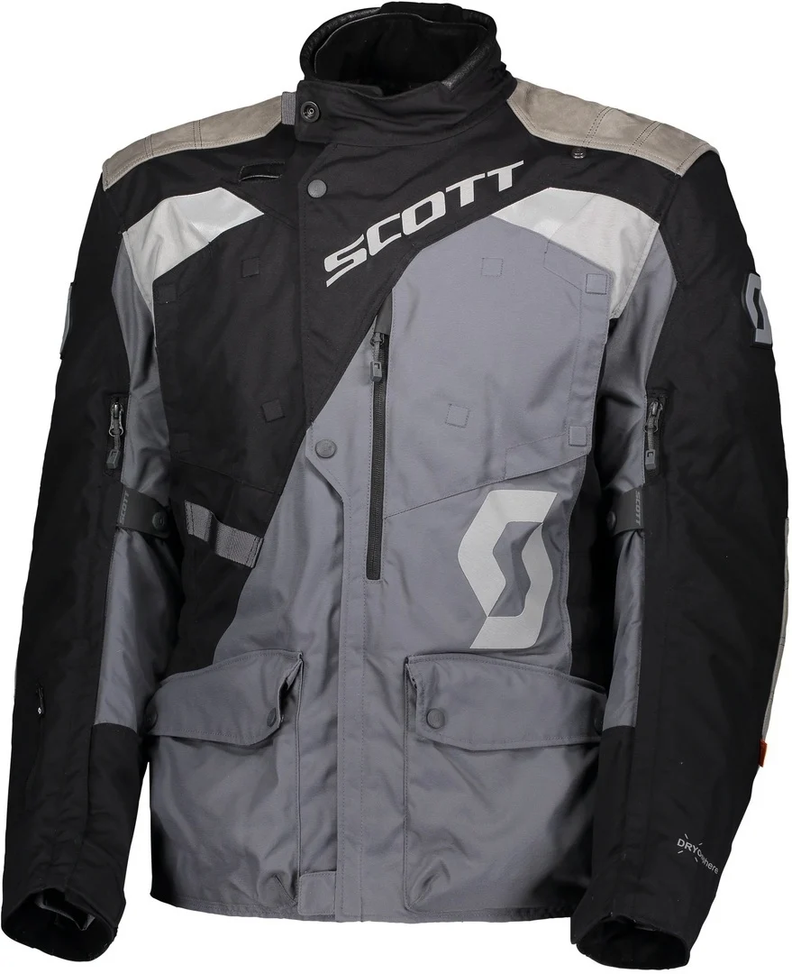 Scott Dualraid Dryo Motorcycle Textile Jacket  black/grey