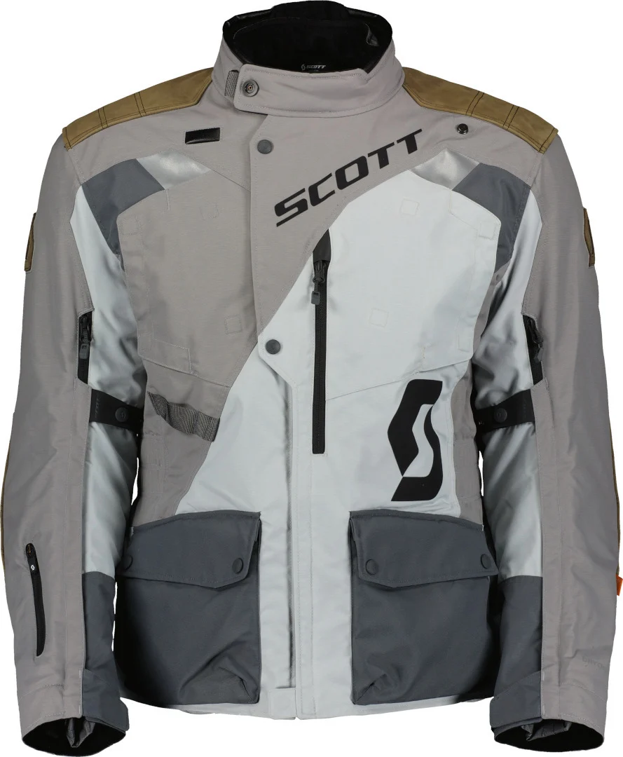 Scott Dualraid Dryo Motorcycle Textile Jacket  light grey/dark grey