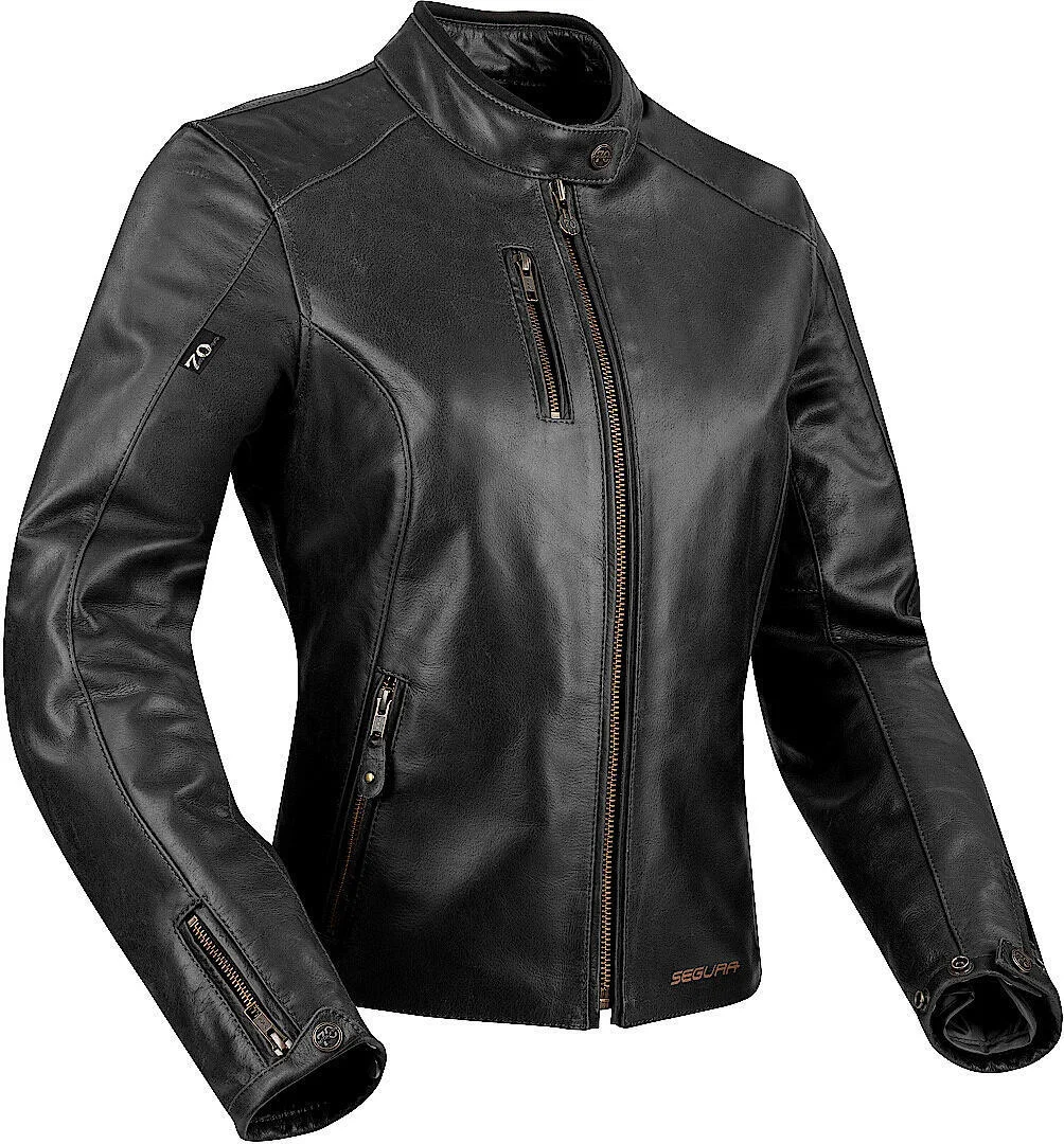 Segura Laxey Ladies Motorcycle Leather Jacket  black