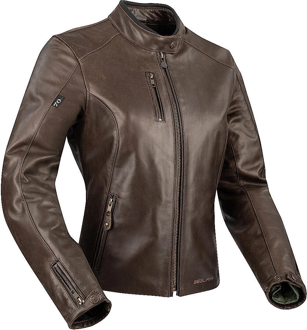 Segura Laxey Ladies Motorcycle Leather Jacket  brown
