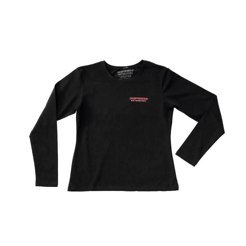 Spidi Font Long Lady Long Ladies T-Shirt  black