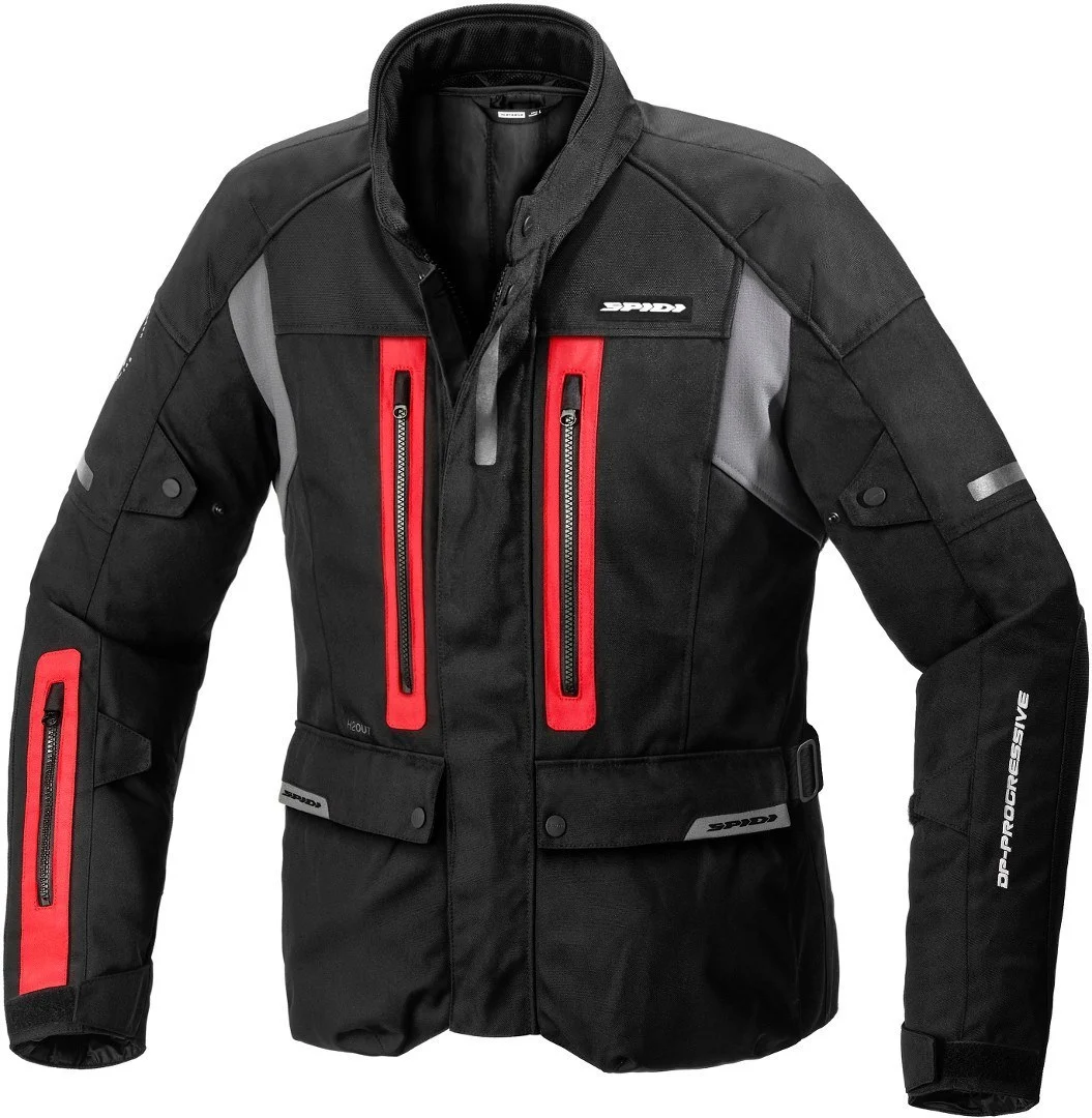 Spidi Traveller 3 H2Out Motorcycle Textile Jacket  black/red