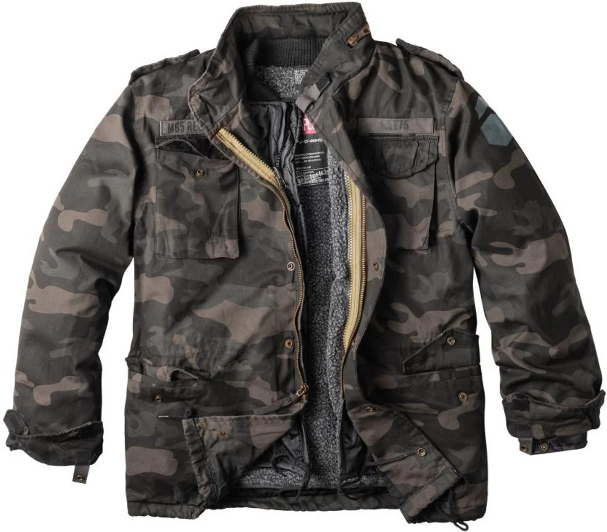 Surplus Regiment M65 Jacket  black/camouflage