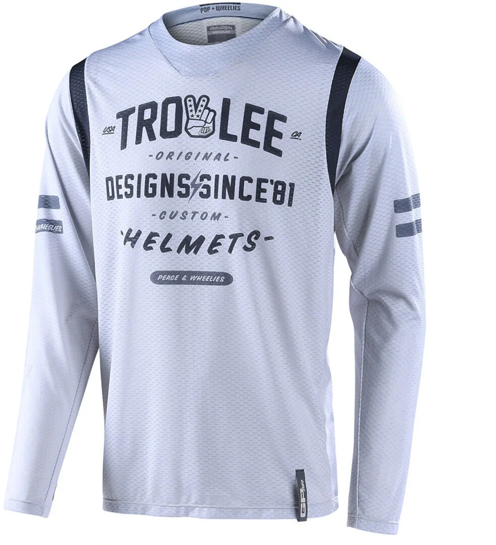 Troy Lee Designs GP Air Roll Out Motocross Jersey  grey/black