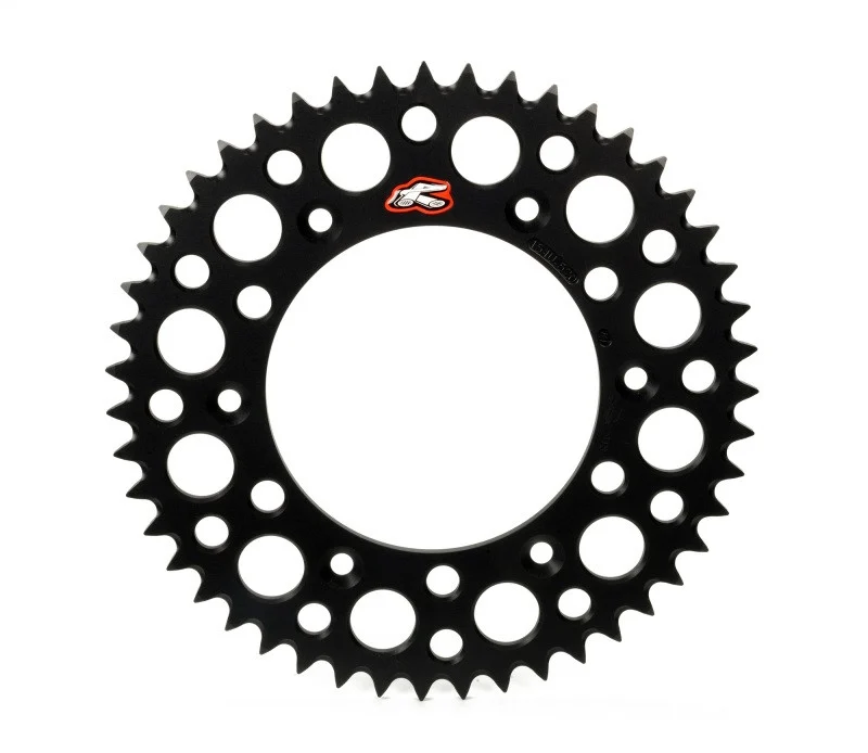 Renthal 99-24 Yam YZ125/X/G/ 250/F/X/450F/FX/ WR250-450F Rear Grooved Sprocket - Blk 520-50P Teeth - 150U-520-50GBBK