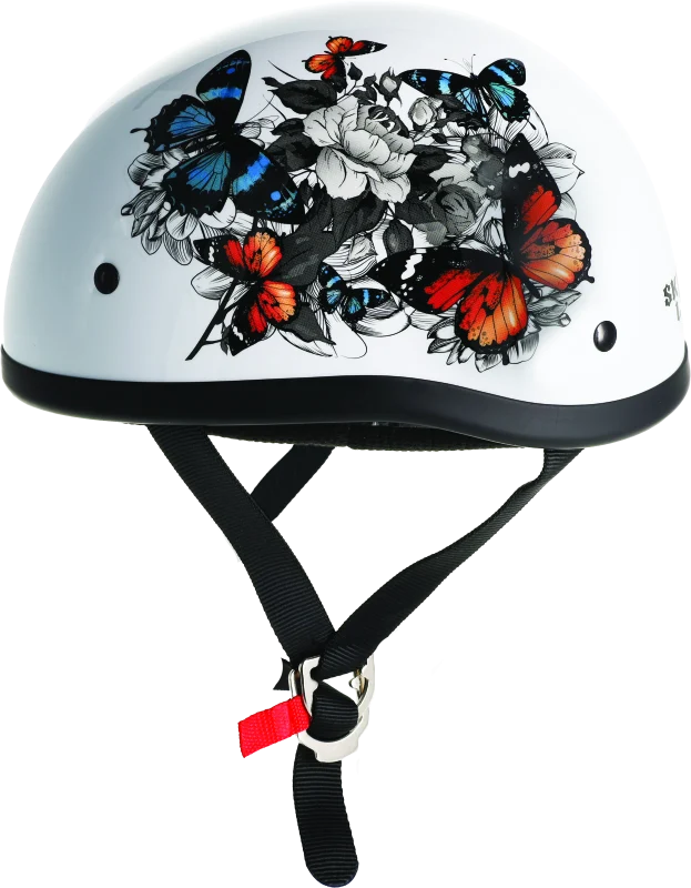 Skid Lids White Rose Original Helmet