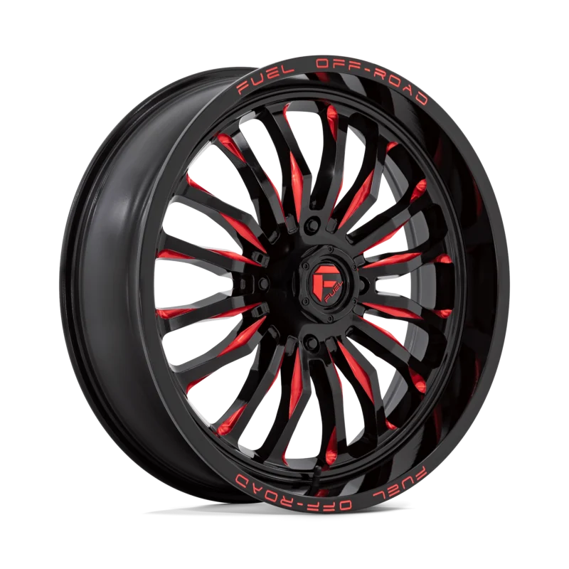 D822 22X7 4X137 G-BLK MILL-RED 13MM