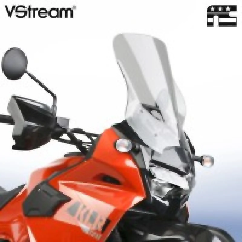 National Cycle 22+ Kawasaki KLR650 V Stream/ Wave Mid/Std. Windshield-Light-Tint - N20140