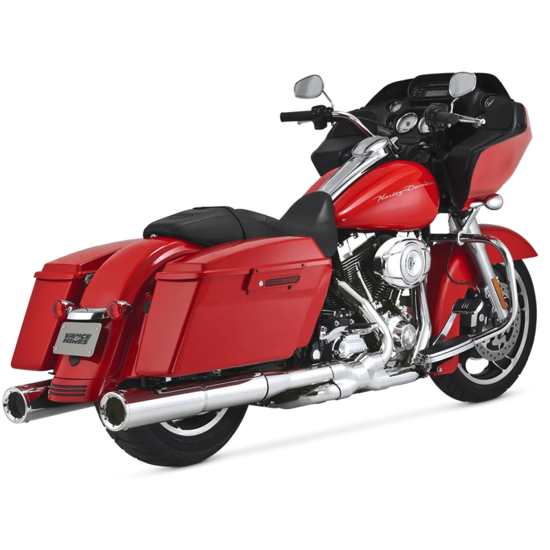 Vance & Hines HD Dresser 17-22 Hi-Output S/O Chrome Slip-On Exhaust - 16463
