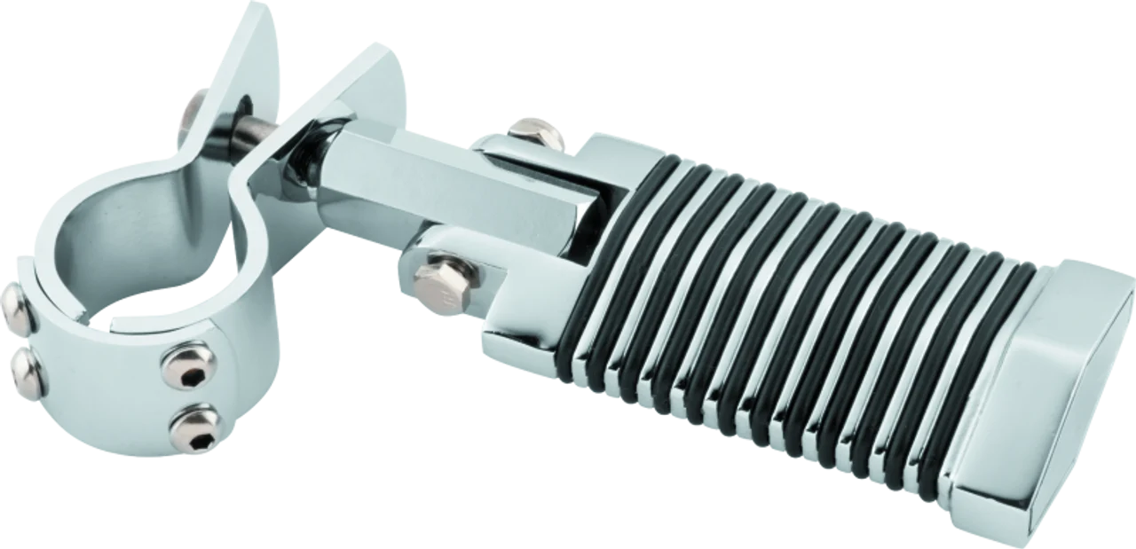 BikeMaster Footpegs 1-1/4in 3 Piece Clamp - Pair