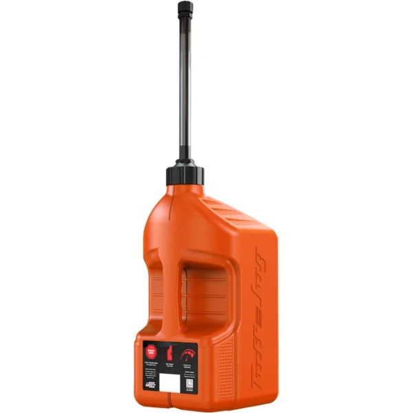Tuff Jug - 5-gallon Utility Container w/ Auto Stop Spout Orange