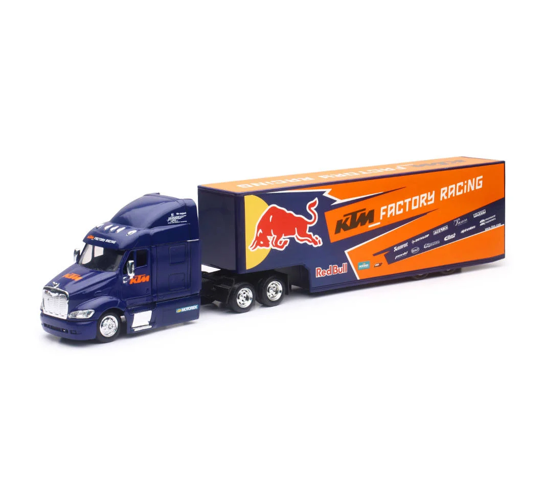 New Ray Toys 1:43 Scale Peterbilt Red Bull KTM Race Team Truck - 15973