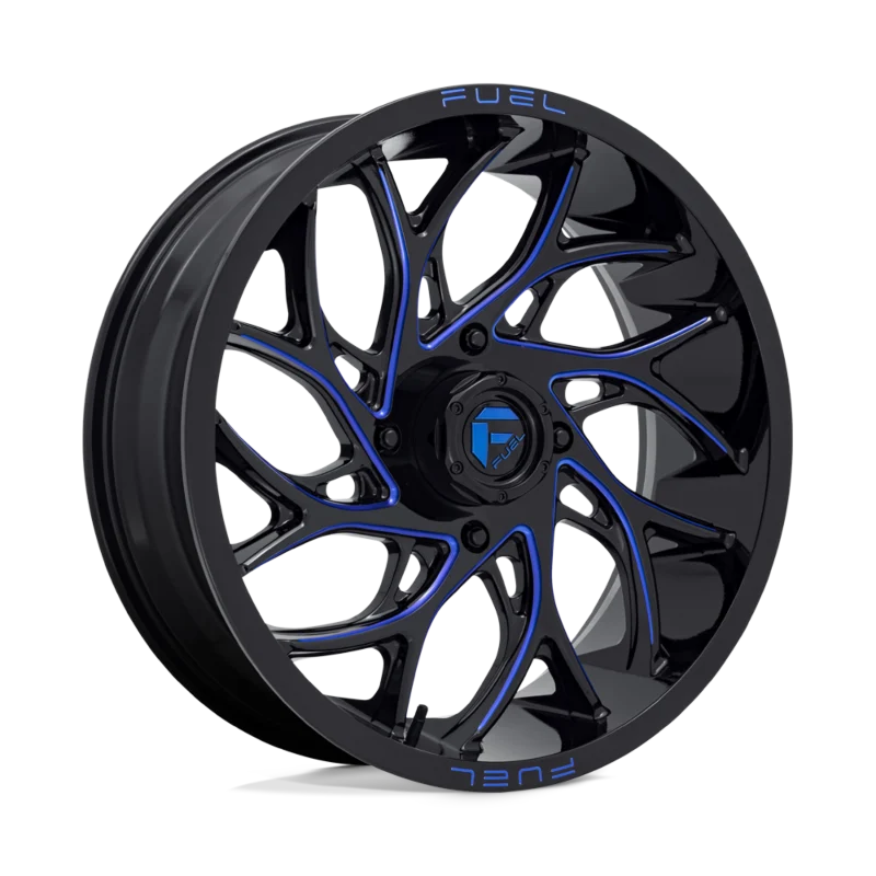 D778 20X7 4X156 G-BLK-MILL-BLU 13MM