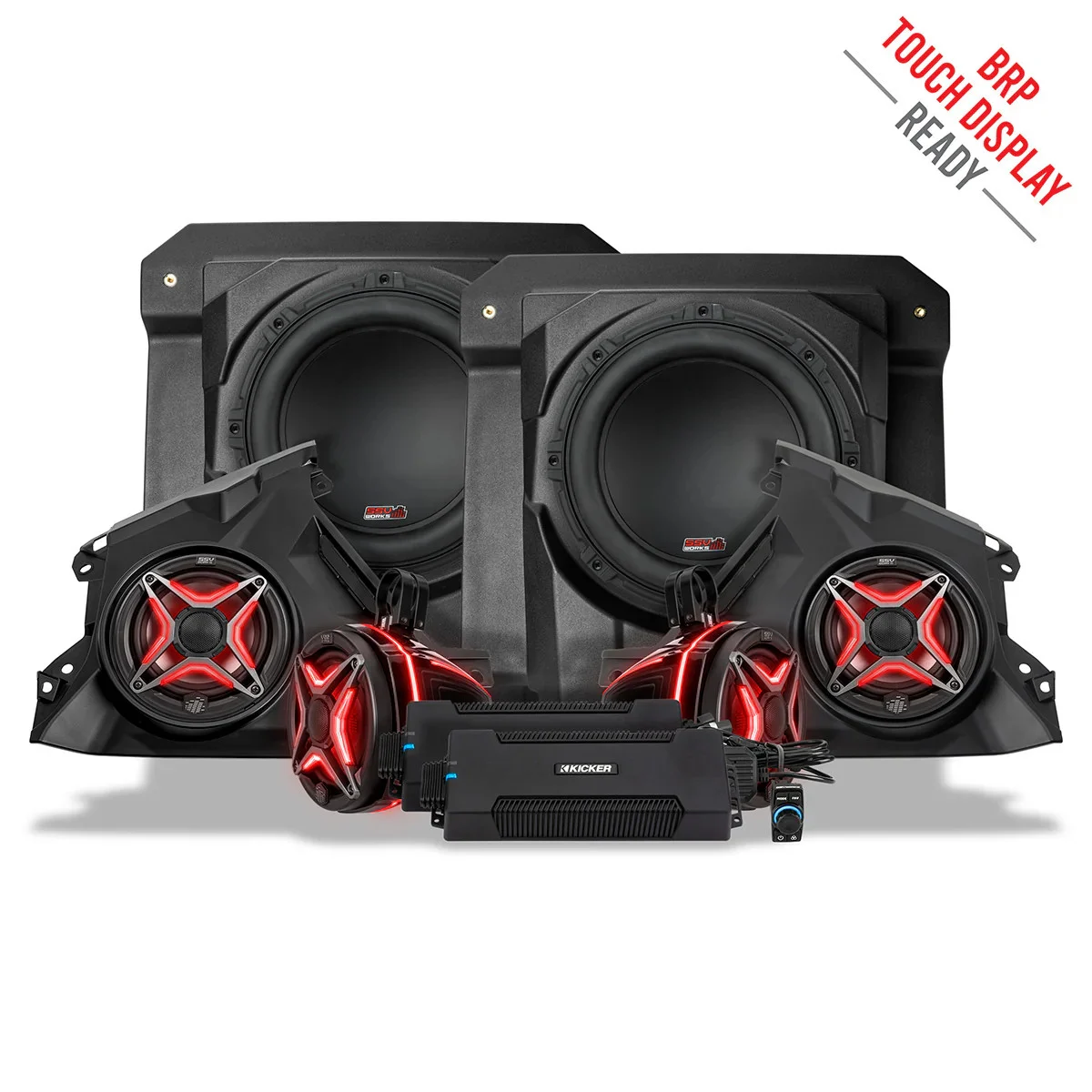 2024-2025 Can-Am® Maverick R, Phase-5 V-Spec 1650watt 6-Speaker System SSV Works