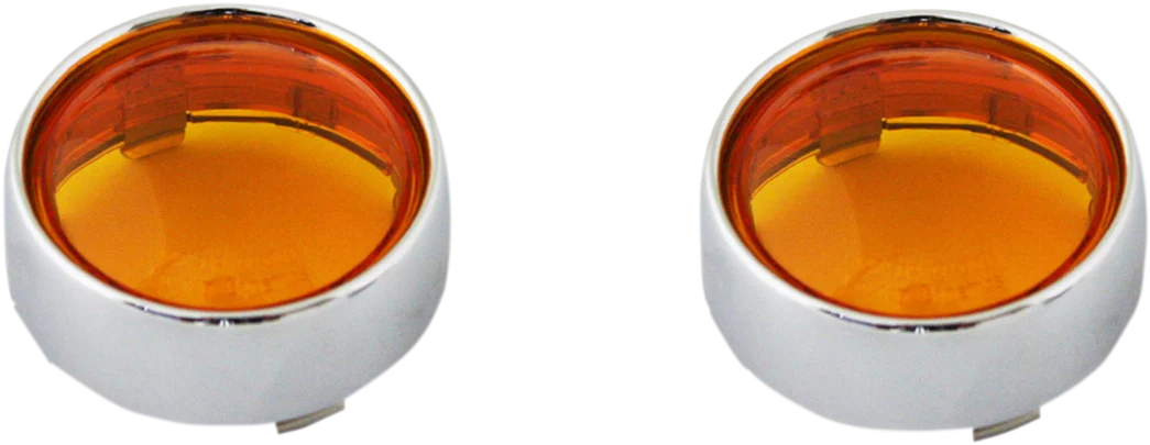Custom Dynamics Bullet Signal Lenses - Chrome / Amber