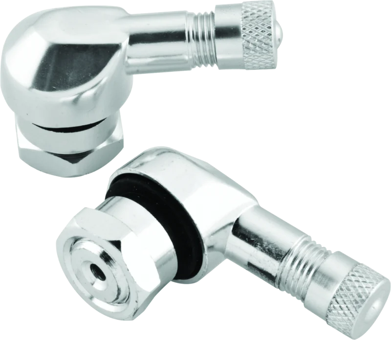 BikeMaster Valve Stem 2/Piece Pack Silver - 151790