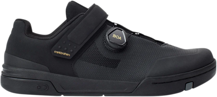Crankbrothers Stamp BOA Flat Shoes - Black/Gold - US-10