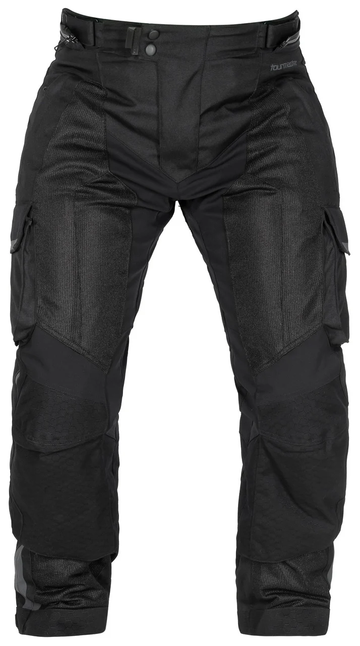 Tourmaster Ridgecrest Men's Hi-Flow Mesh Adventure Touring Pants - Black - Medium