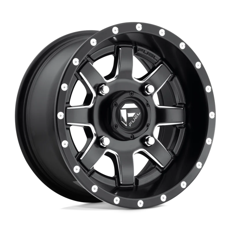 D538 14X7 4X110 MT-BLK-MIL 13MM