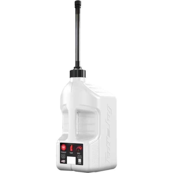Tuff Jug - 5-gallon Utility Container w/ Auto Stop Spout White
