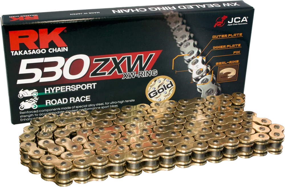 RK Excel GB530ZXW Drive Chain - Gold - 530 X 130