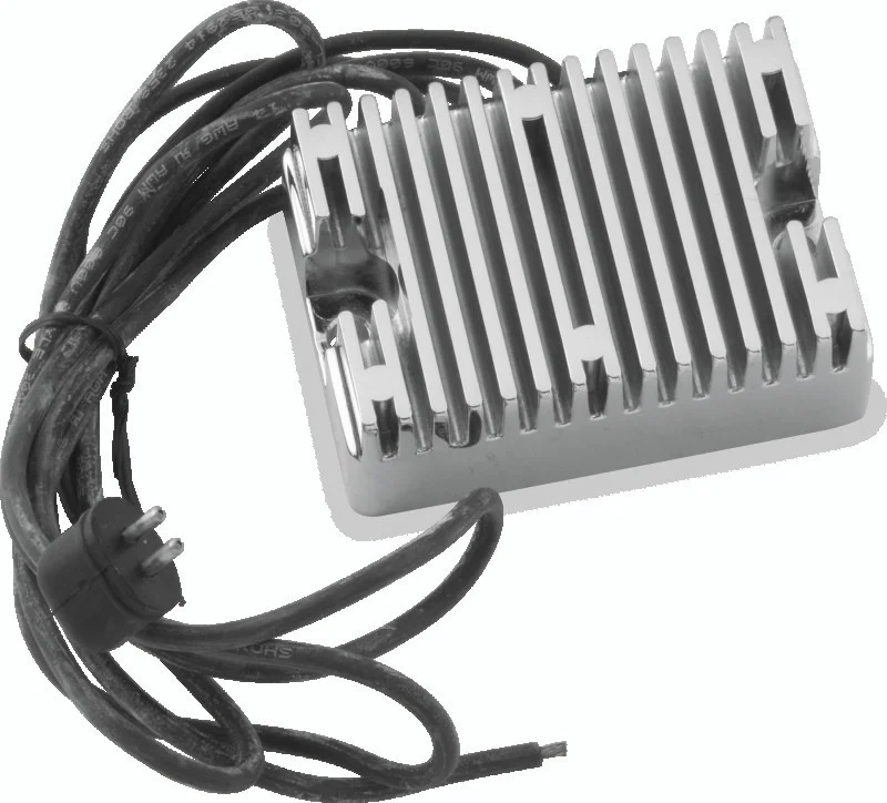 Twin Power 81-88 Big Twin Voltage Regulator Chrome Replaces H-D 74516-86 22 Amp - 498310