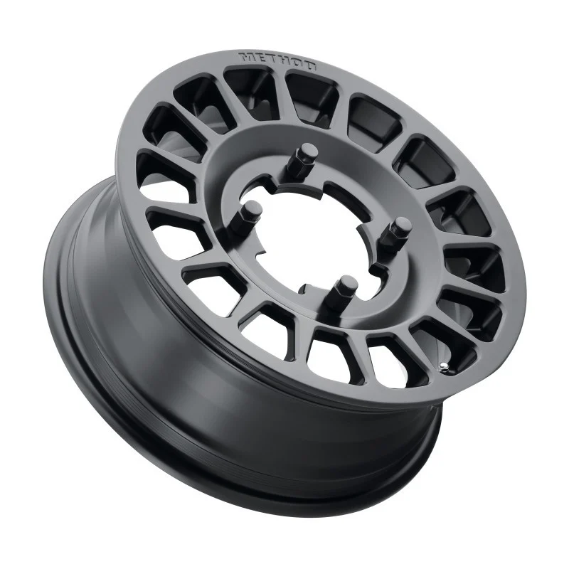 Method MR407 Bead Grip 15x6 / 5+1/51mm Offset / 5x4.5 / 77mm CB Matte Black Wheel - MR40756012551
