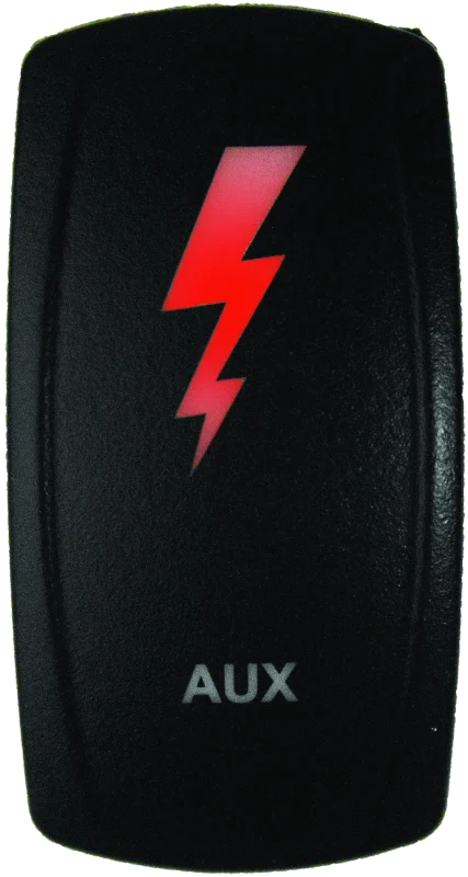 DragonFire Racing Lighted Switch Aux On/Off Red Led