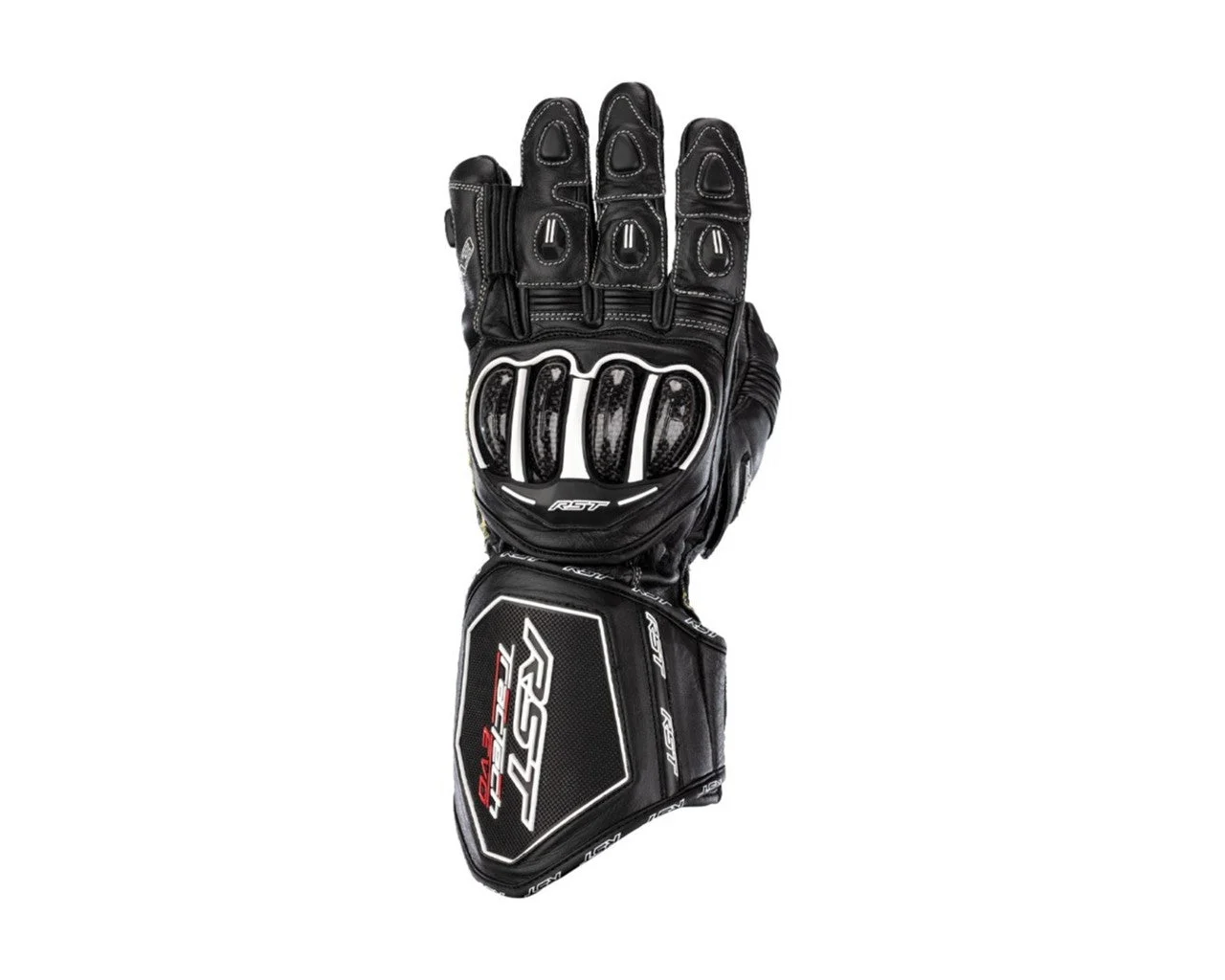 RST Tractech EVO 4 Leather Sport Motorcycle Gloves Black