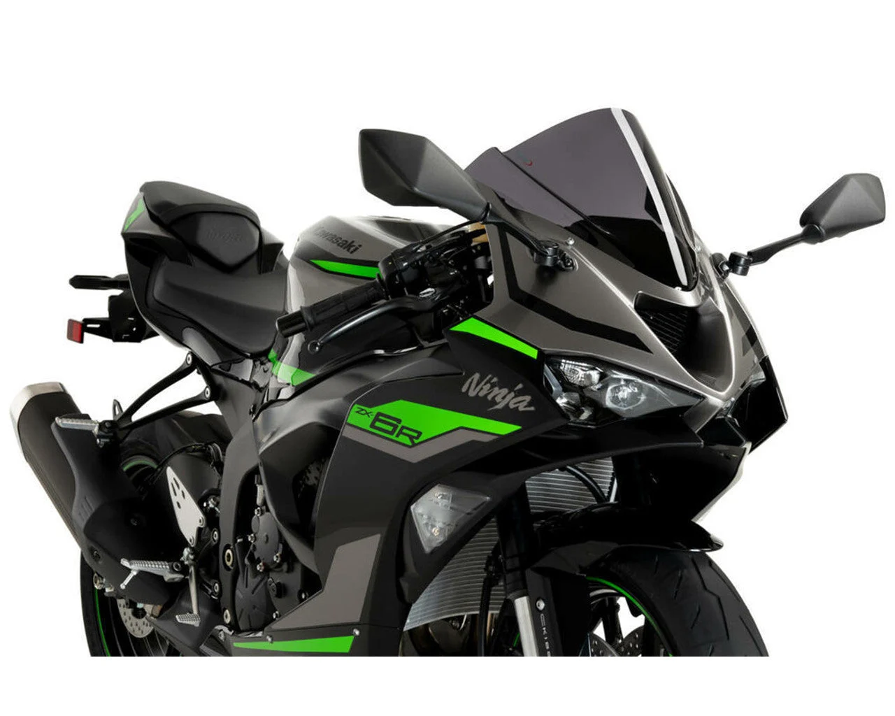 Puig Windscreen Z-Racing Dark Smoke Kawasaki ZX6R Ninja 2024+ 21831F