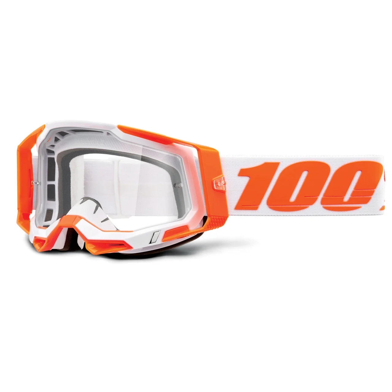 100% Racecraft 2 Goggles - Coral w/ Clear Lens