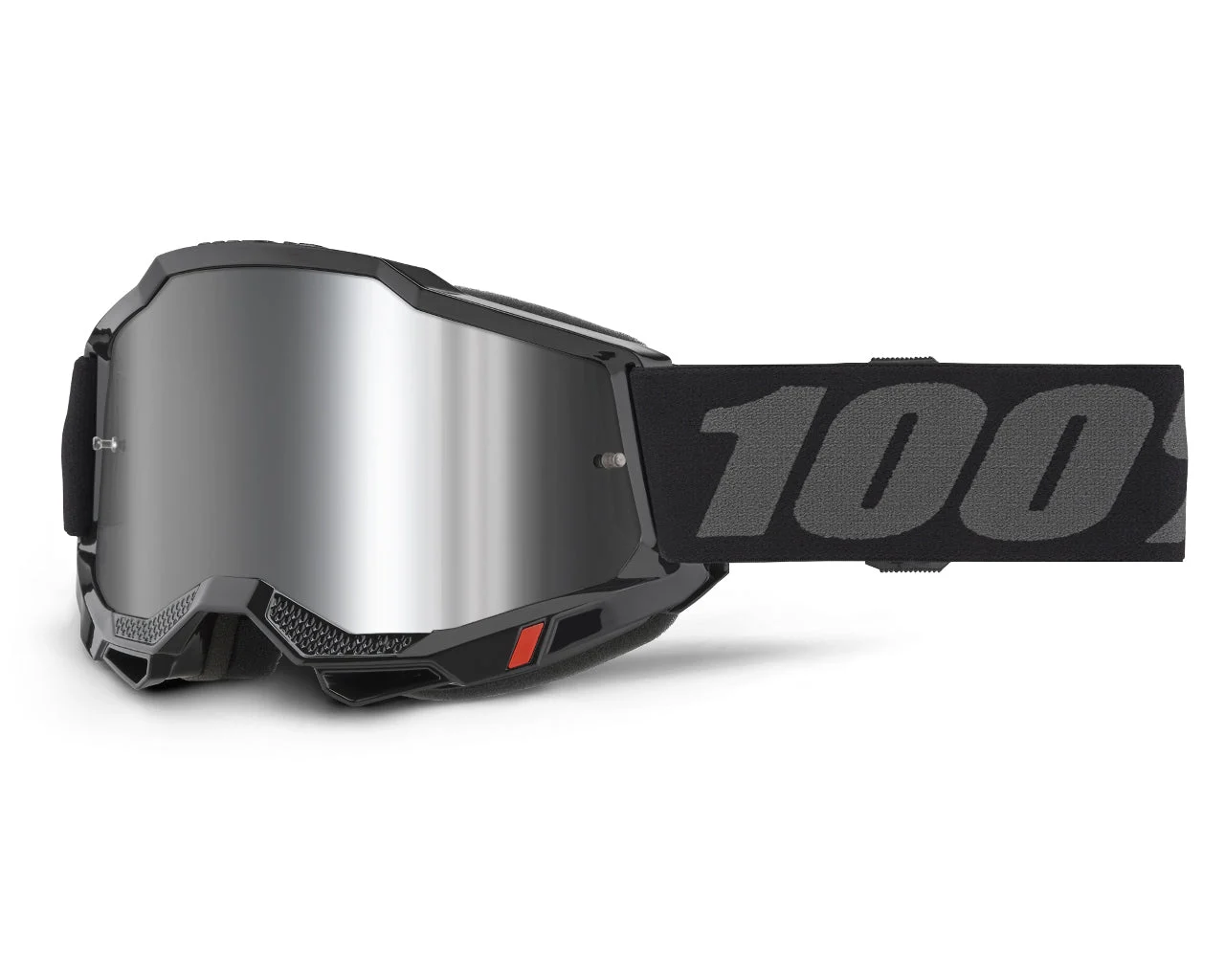 100% Goggles Accuri 2 Black Mirror Silver Lens 5642-1005-00