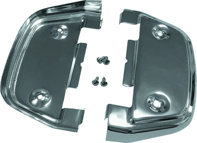 Bikers Choice 87-Up Touring Chrome Passenger Floorboard Undercover Kit - 490638