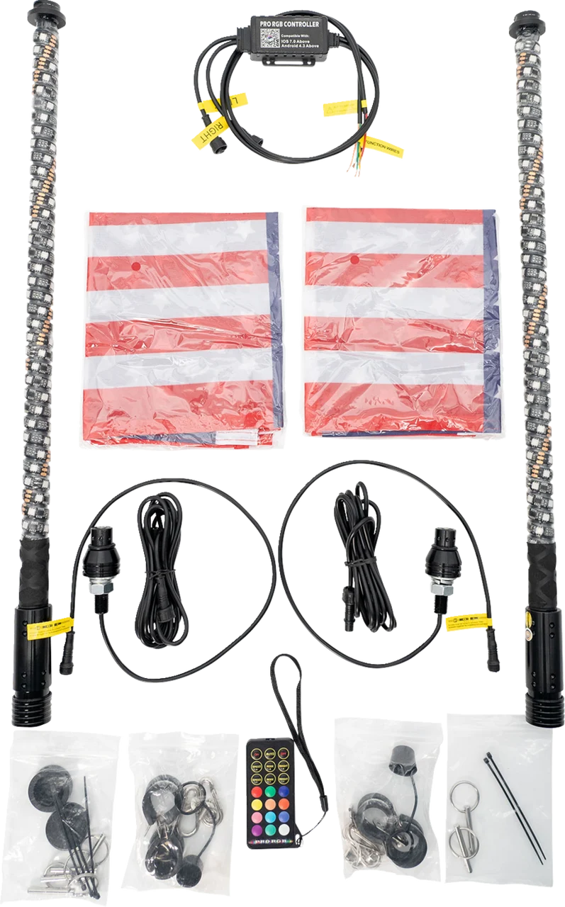 Brite-Lites Transformer Quick Connect Whip Light - 2ft - Pair