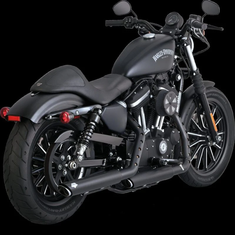 Vance & Hines HD Sportster 14-22 Twin Slash 3In PCX Slip-On Exhaust - 46361